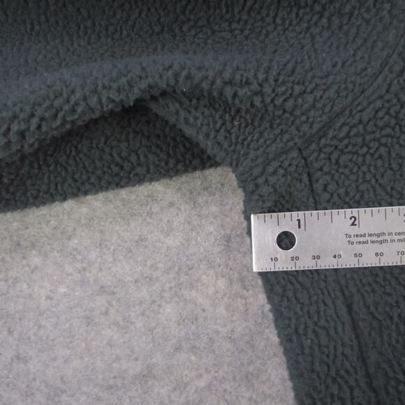 Southern Shirt Pullover Mens Medium Green Fleece Quarter Snap Sherpa Sweater - Picture 5 of 6